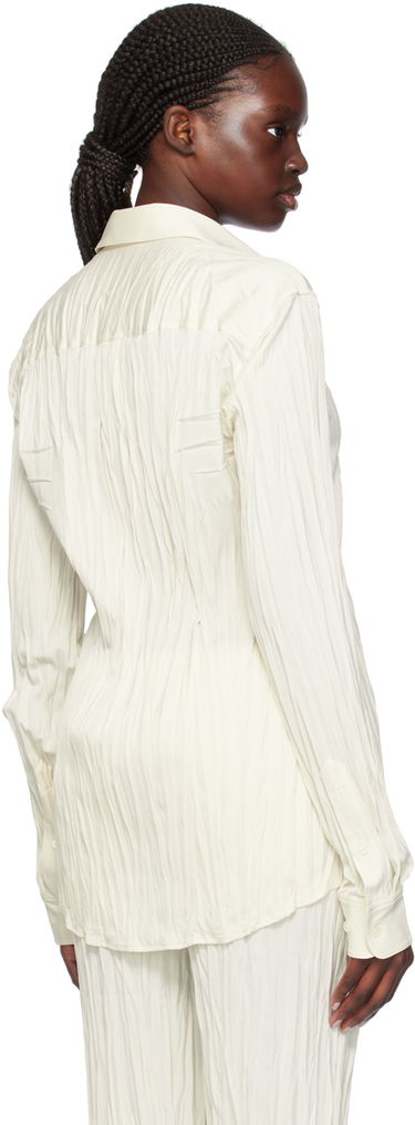 Skjorte Helmut Lang Helmut Lang Crushed Button-Down Shirt Hvid | O01HW520, 2
