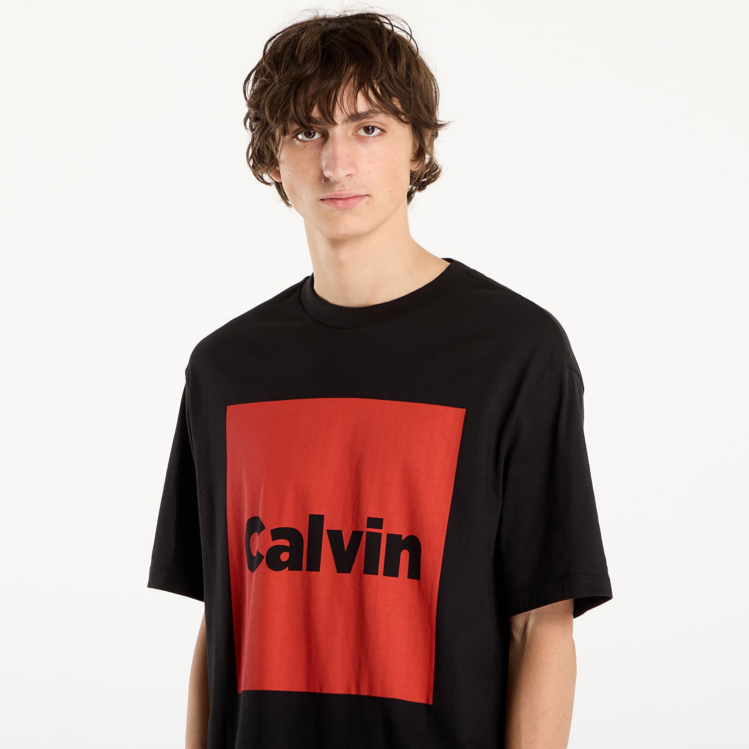 T-shirt CALVIN KLEIN T-shirt Calvin Box Graphic Tee Sort | LV04RD813G UB1, 1