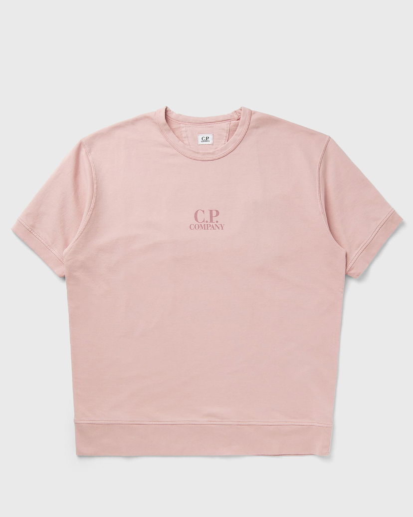 Sweatshirt C.P. Company C.P. Company Short Sleeve Fleece Sweatshirt Lyserød | 18CMSS159A002246G-520