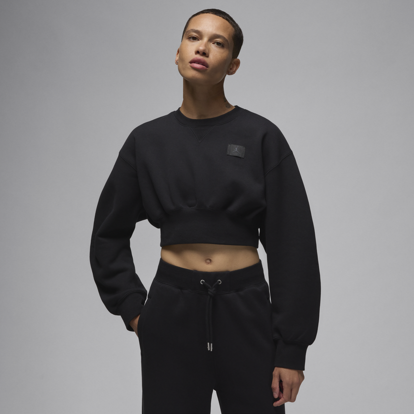 Sweatshirt Jordan Jordan Flight Fleece Cropped Sweatshirt Sort | FV7152-010