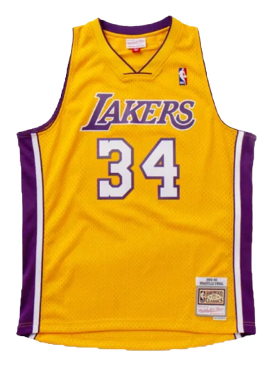 Jersey Mitchell & Ness Los Angeles Lakers Shaquille O'neal Swingman Jersey Gul | SMJYGS18179-LALLTGD99SON