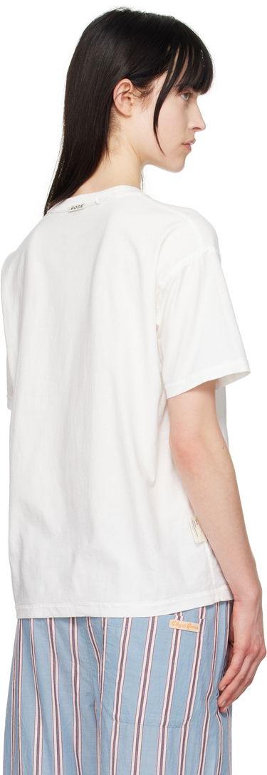 T-shirt Bode Bode Crest Reversible T-Shirt Hvid | MRS25CS059, 2