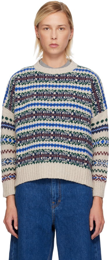 Sweater Max Mara Weekend Max Mara Rivetto Fair Isle Crewneck Sweater Flerfarvet | 2525366252600, 0
