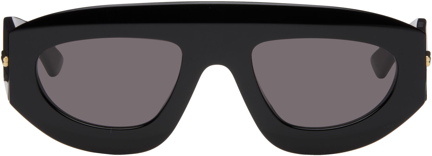 Solbriller Bottega Veneta Bottega Veneta Ultrathin Shield Sunglasses Sort | BV1358S-001, 0
