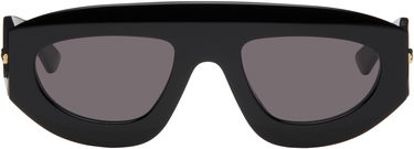 Solbriller Bottega Veneta Bottega Veneta Ultrathin Shield Sunglasses Sort | BV1358S-001, 0