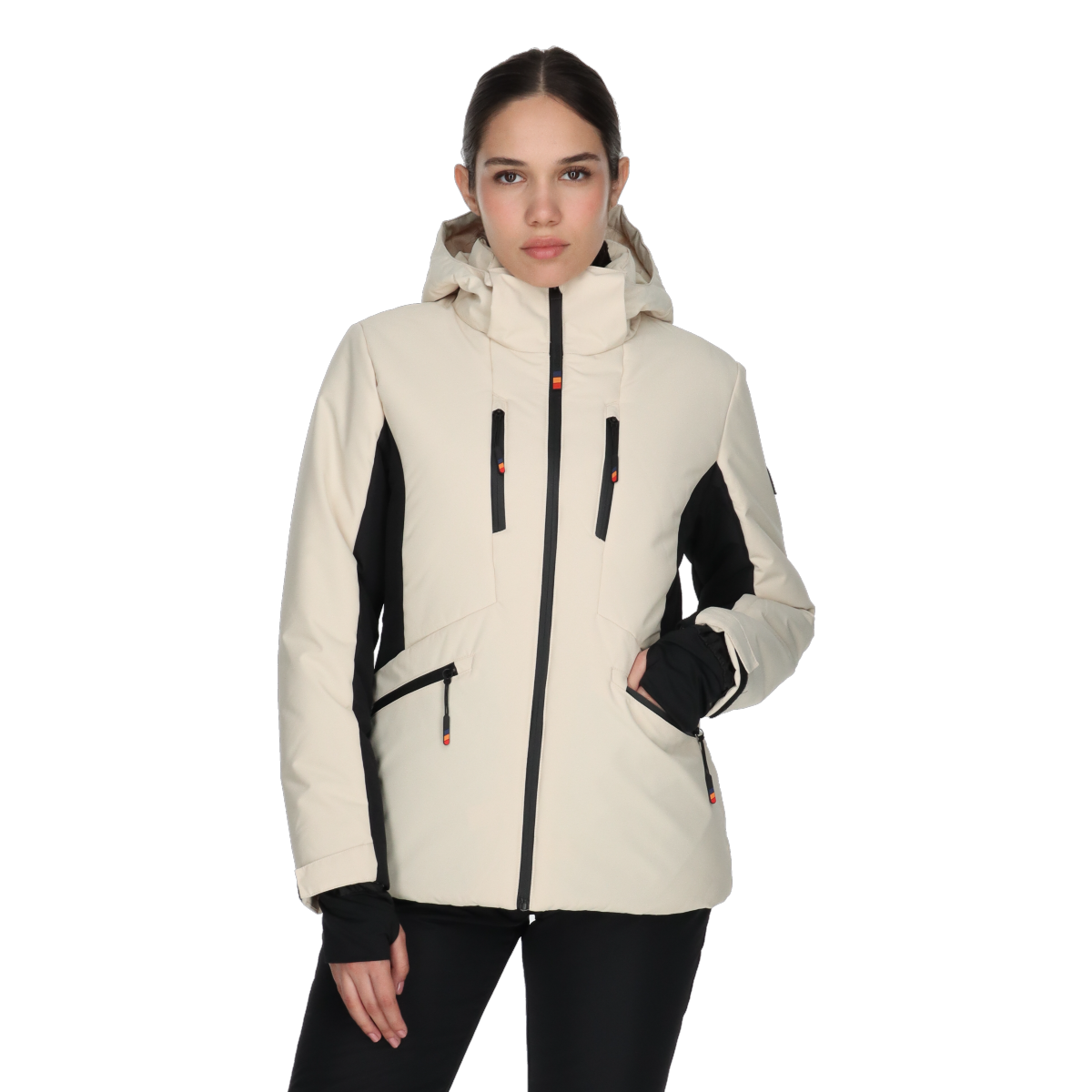 Jakke Ellesse Claudia Hooded Ski Jacket Beige | ELA243F504-92, 0