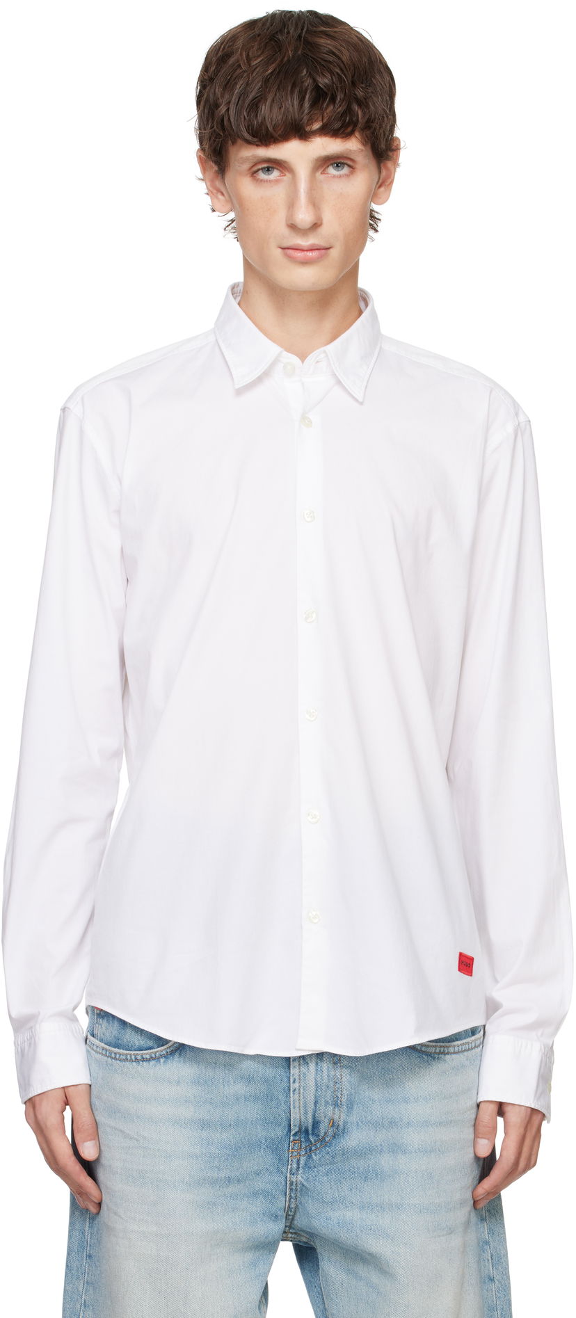 Skjorte BOSS Slim Fit Shirt Hvid | 50500216