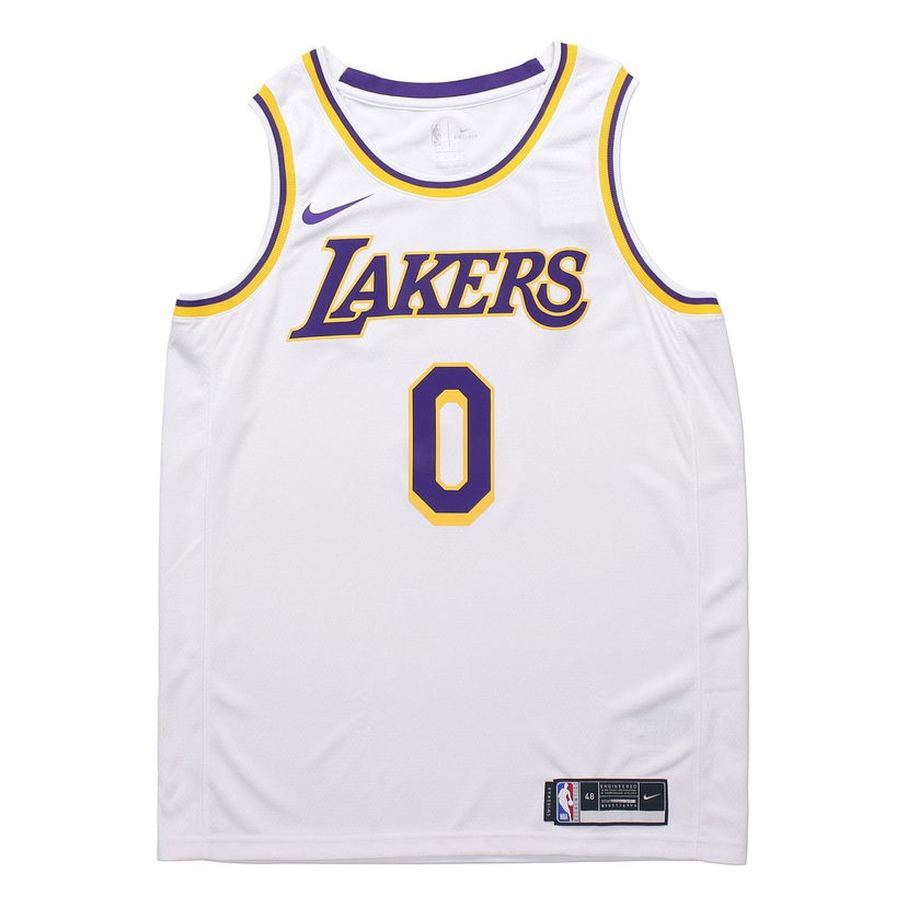 Jersey Nike Los Angeles Lakers Kuzma #0 Basketball Swingman Jersey Hvid | CW3595-106