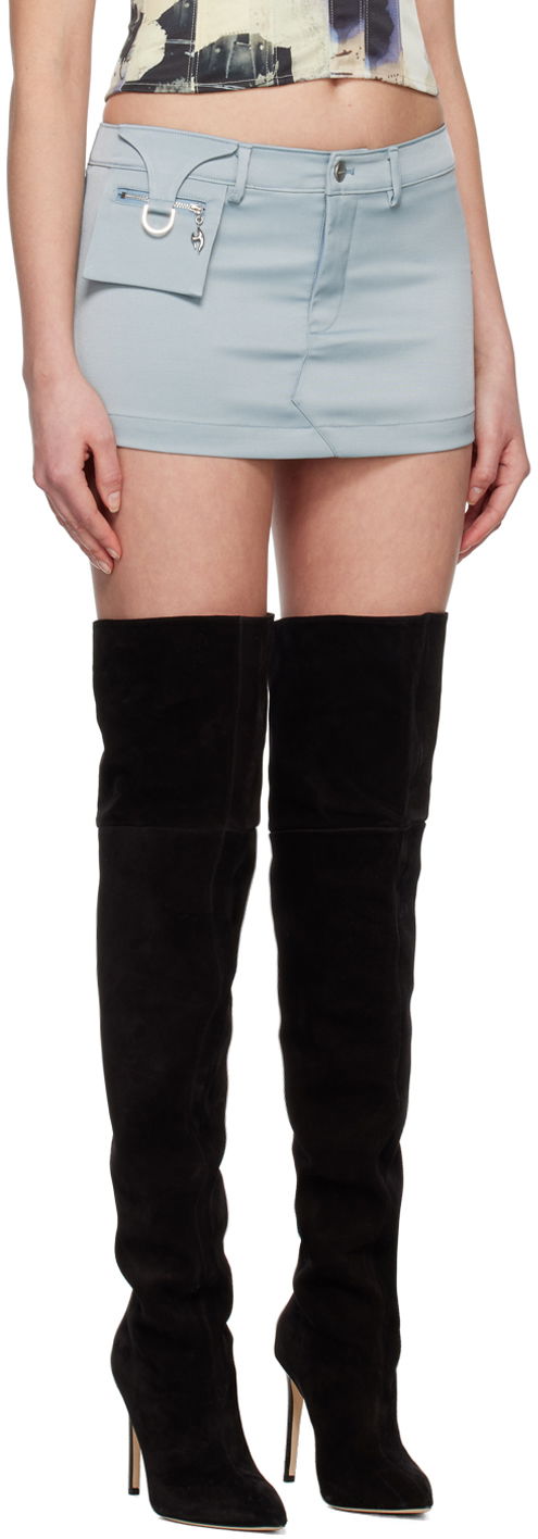 Nederdel Miaou Miaou Hannah Jewett Edition Mac Miniskirt Blå | 4028GABARO, 1