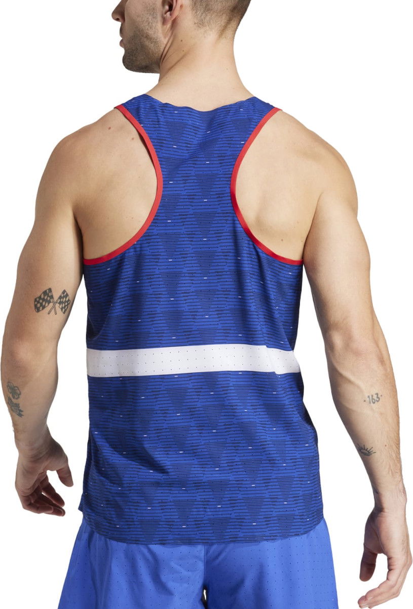 Tanktop adidas Performance Team France Adizero Blå | it4014, 1
