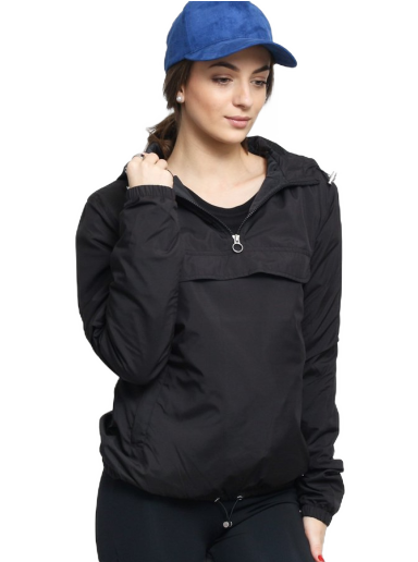 Vindjakke Urban Classics Basic Pull Over Jacket Sort | TB2013
