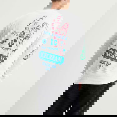 T-shirt BBC IceCream Multi Graphic Long Sleeve T-Shirt, Size Large Hvid | IC25355-WHT, 3