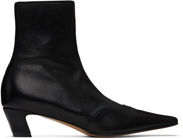 Sneakers og sko Khaite Black 'The Nevada' Stretch Low Boots Sort | F1068-836, 0