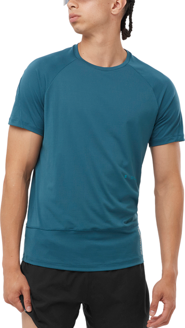 T-shirt Salomon CROSS RUN SS TEE GFX M Blå | lc2195500, 0
