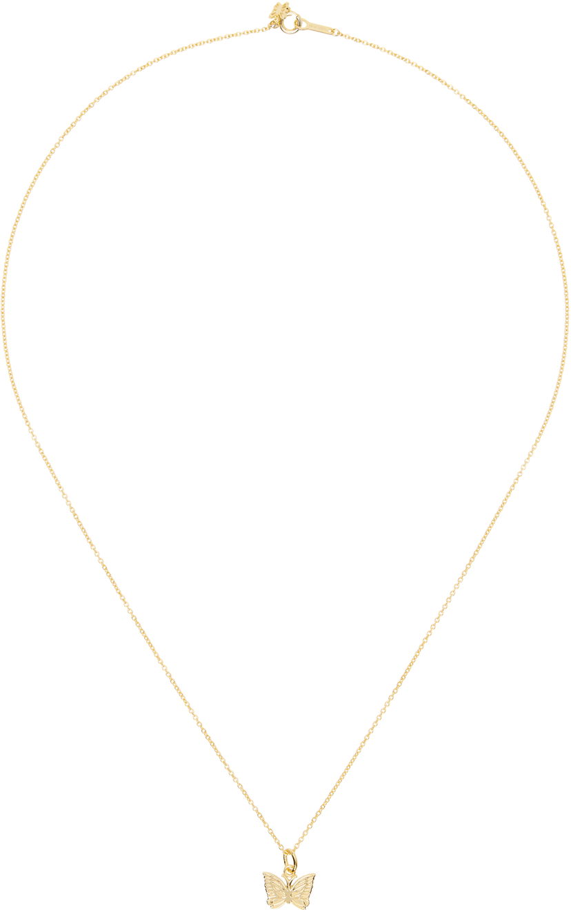 Halskæde Needles NEEDLES C-Papillon Butterfly Pendant Necklace Metalisk | QV018