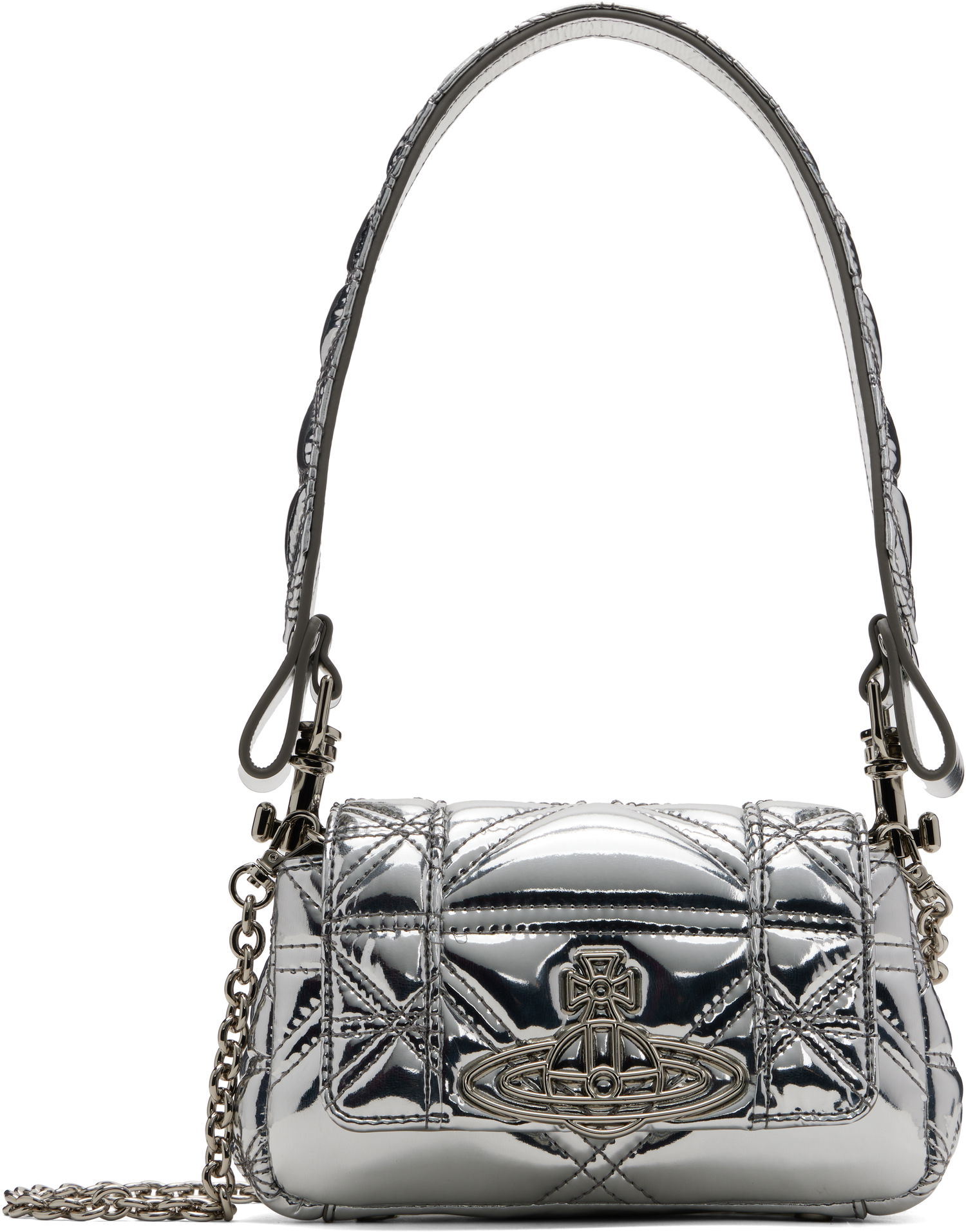 Håndtaske Vivienne Westwood Vivienne Westwood Small Hazel Quilted Shoulder Bag Metalisk | 4603000IW-S0024-, 0