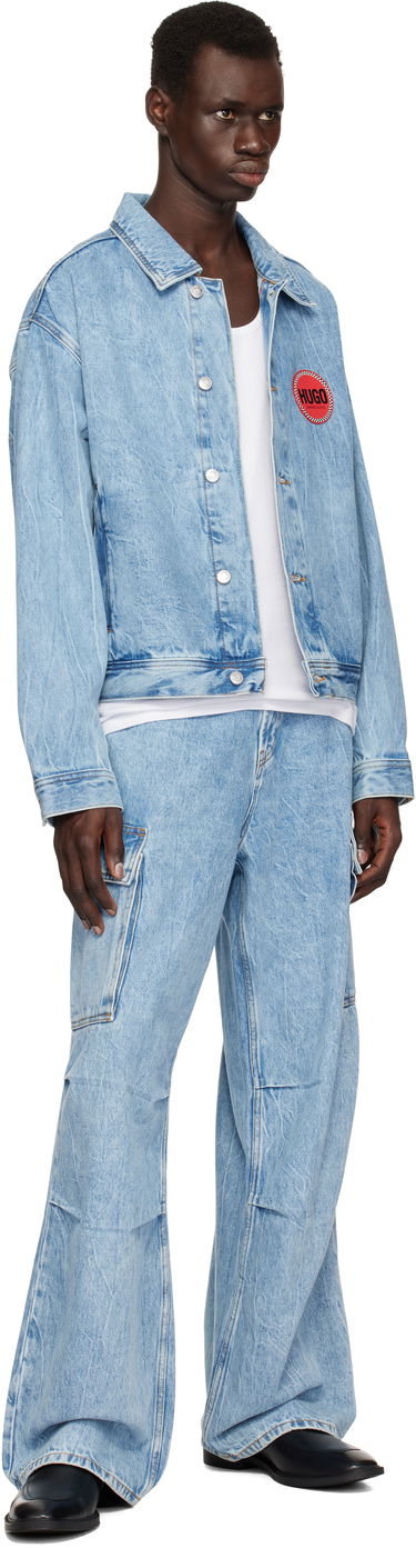 Jakke BOSS HUGO Faded Denim Jacket Blå | 50539200, 3
