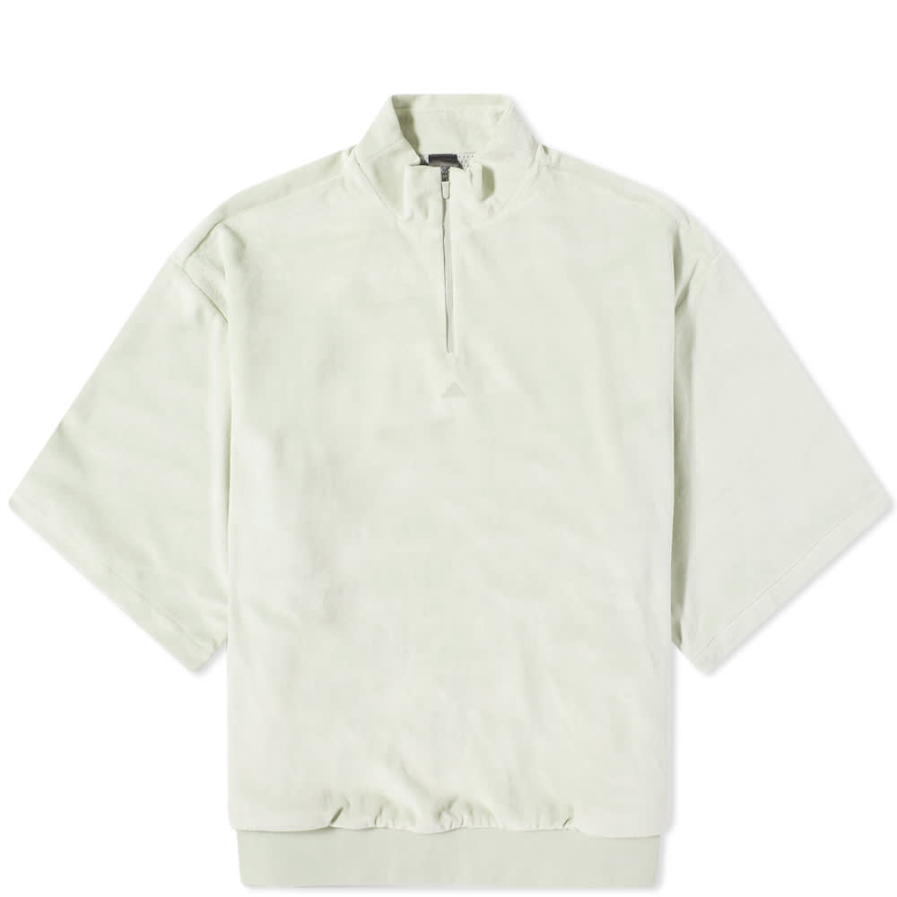 Sweatshirt adidas Originals Basketball Velour Half Zip Grøn | IA1989, 0
