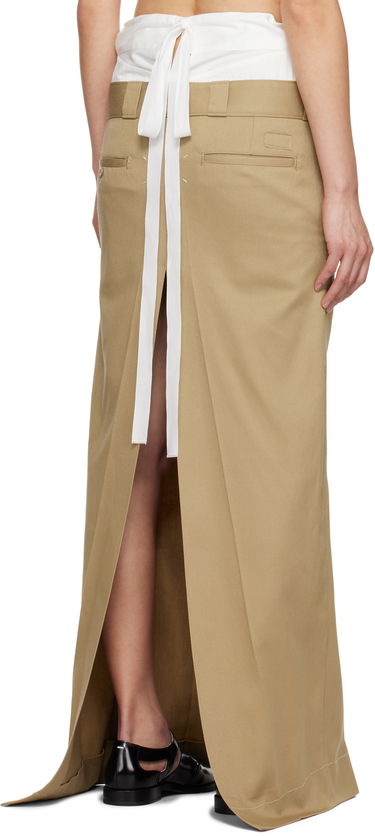 Nederdel Maison Margiela Maison Margiela Cotton Twill Maxi Skirt Beige | S51MI0002 S54042, 2