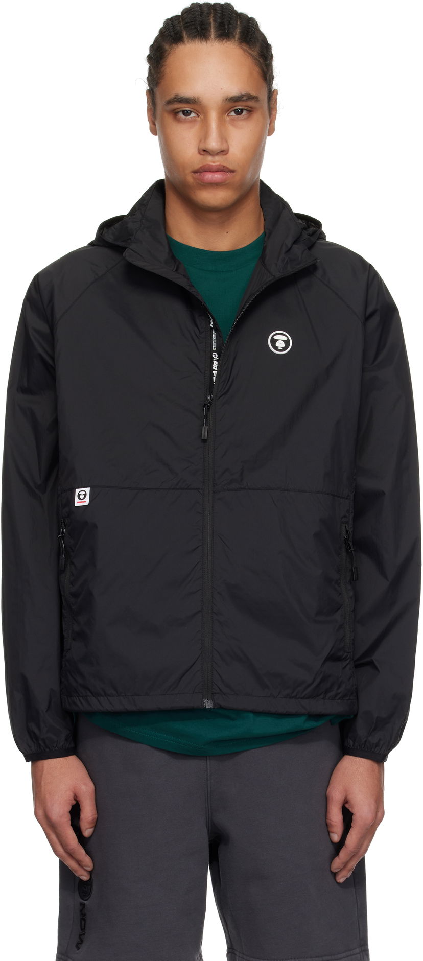 Vindjakke AAPE by A Bathing Ape AAPE by A Bathing Ape 'AAPE Now' Lightweight Jacket Sort | AAPLJM7704XXNBKX