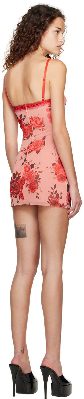Kjole GUIZIO Guizio Floral Print Mini Dress Lyserød | H23408K013, 2