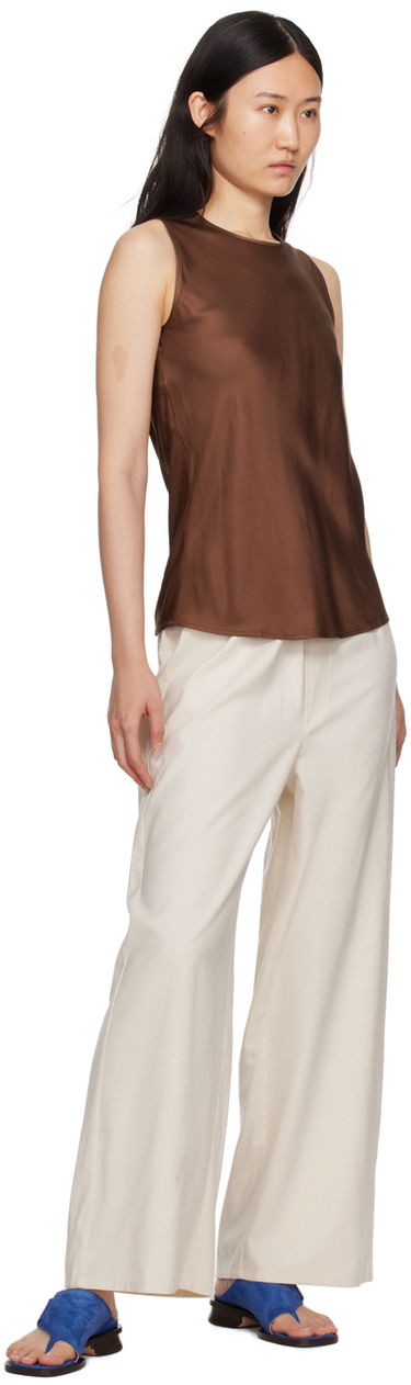 Tanktop Baserange Silk Tank Top Brun | TODYT-VI-SP24, 3