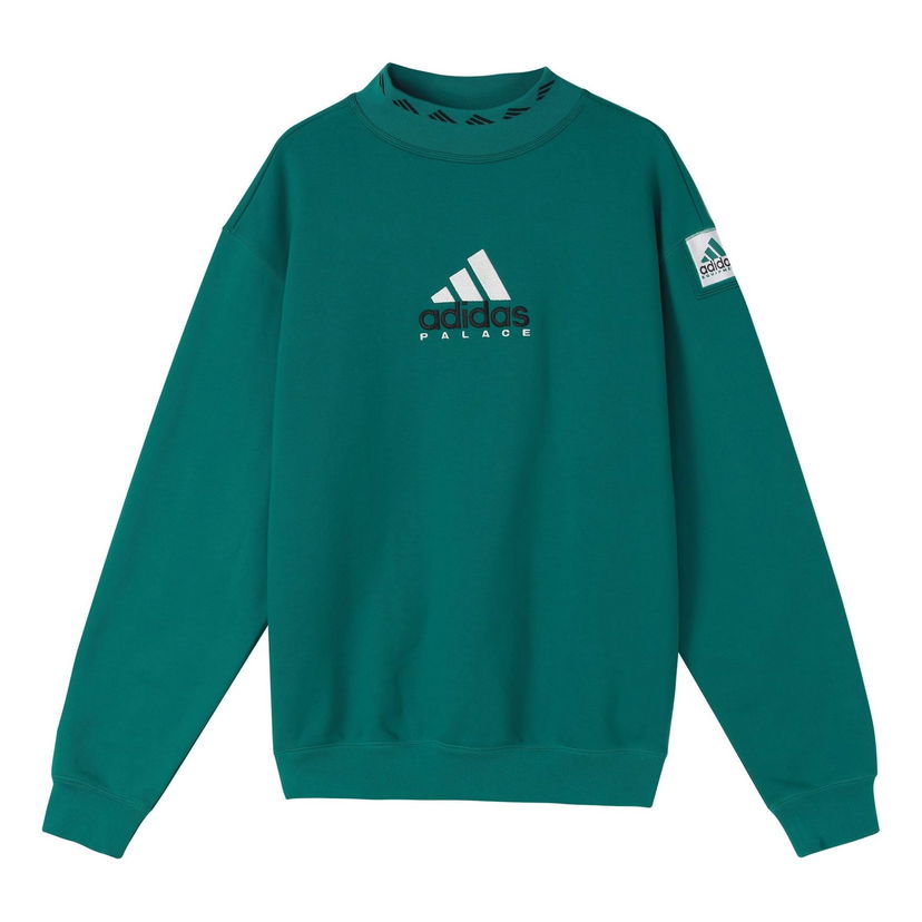 Sweater adidas Originals Palace Crossover Logo Sweatshirt Grøn | HK2135
