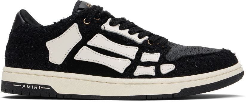 Sneakers og sko AMIRI AMIRI Boucle Skel Top Low Sort | AMFOSR1169