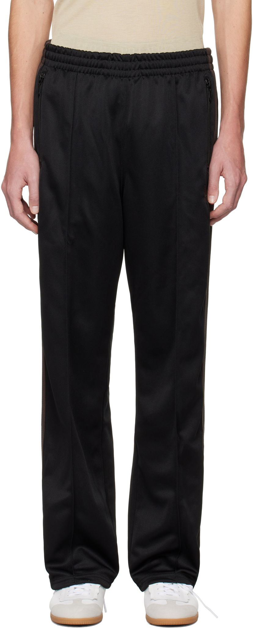 Joggingbukser Needles Track Pants Smooth Poly Sort | PU273