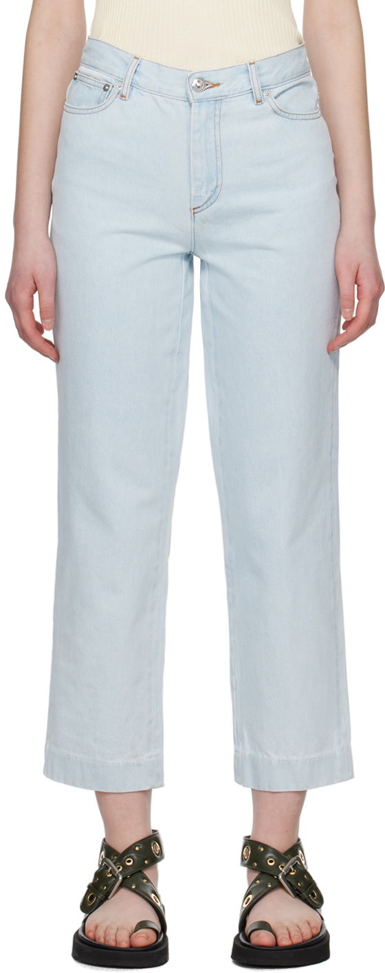 Jeans A.P.C. A.P.C. New Sailor Cropped Jeans Blå | COGXK-F09131, 0