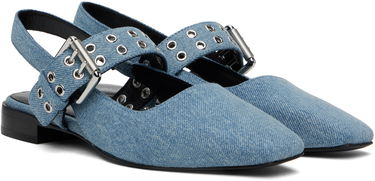 Tøj rag & bone rag & bone Astra Slingback Ballerina Flats Blå | WFF24SF002UB2, 3