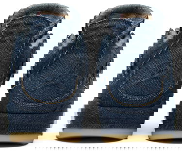 Sneakers og sko Jordan Levi's x Air Jordan 4 Retro "Denim" Mørkeblå | AO2571-401, 3