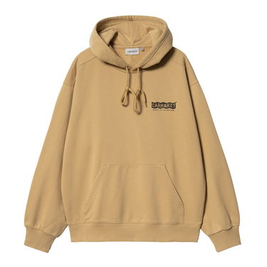 Sweatshirt Carhartt WIP Stone Washed Relaxed Fit Hoodie Beige | I033621_9, 3