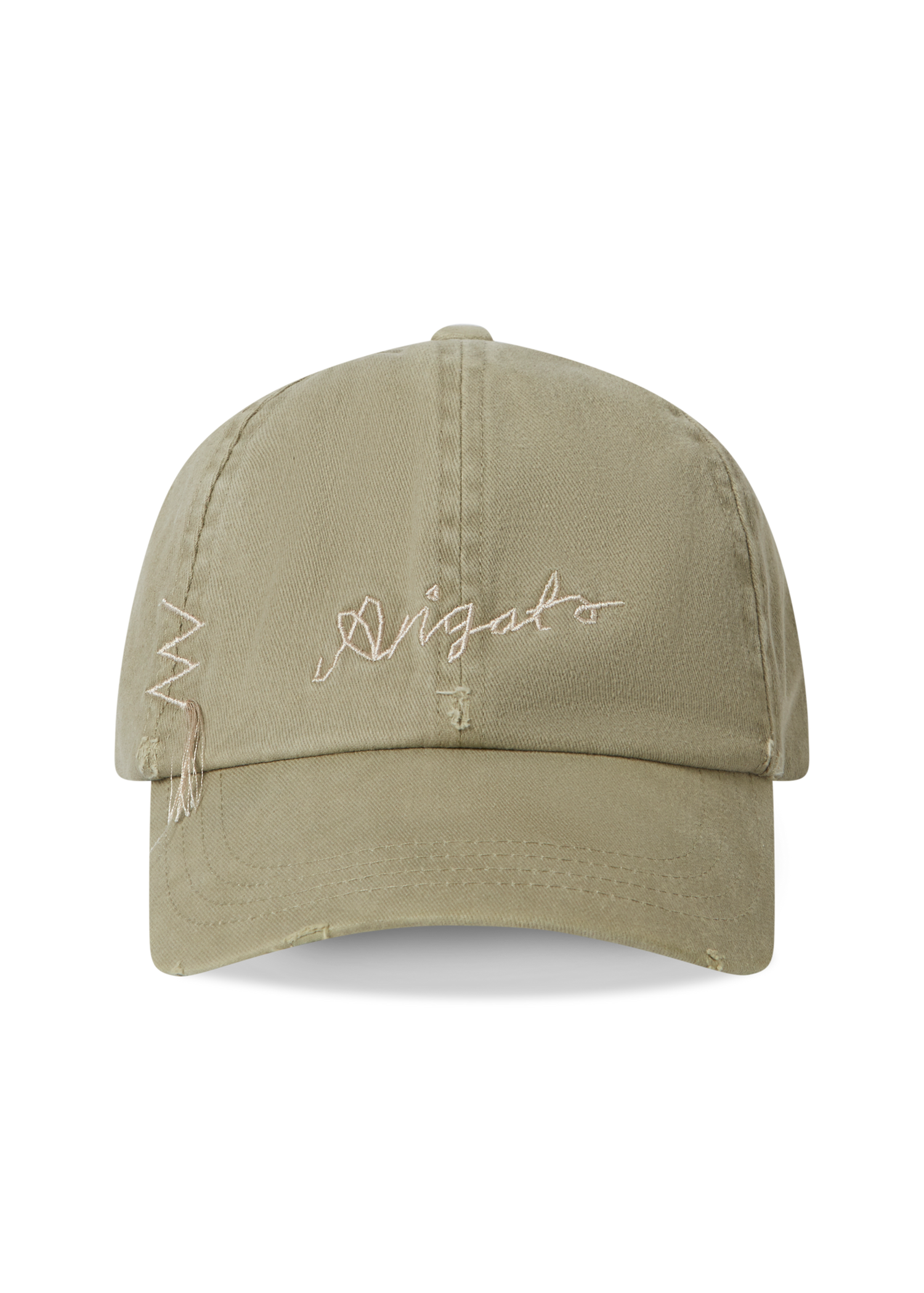 Kasket AXEL ARIGATO Distressed Cotton Cap Grøn | X3077002, 0