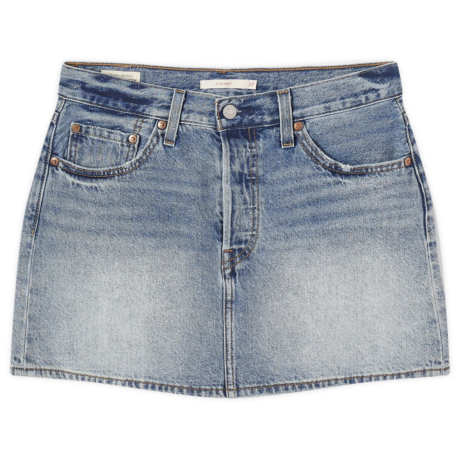 Nederdel Levi's Denim Mini Skirt Size 25" Blå | A4694-0022, 0