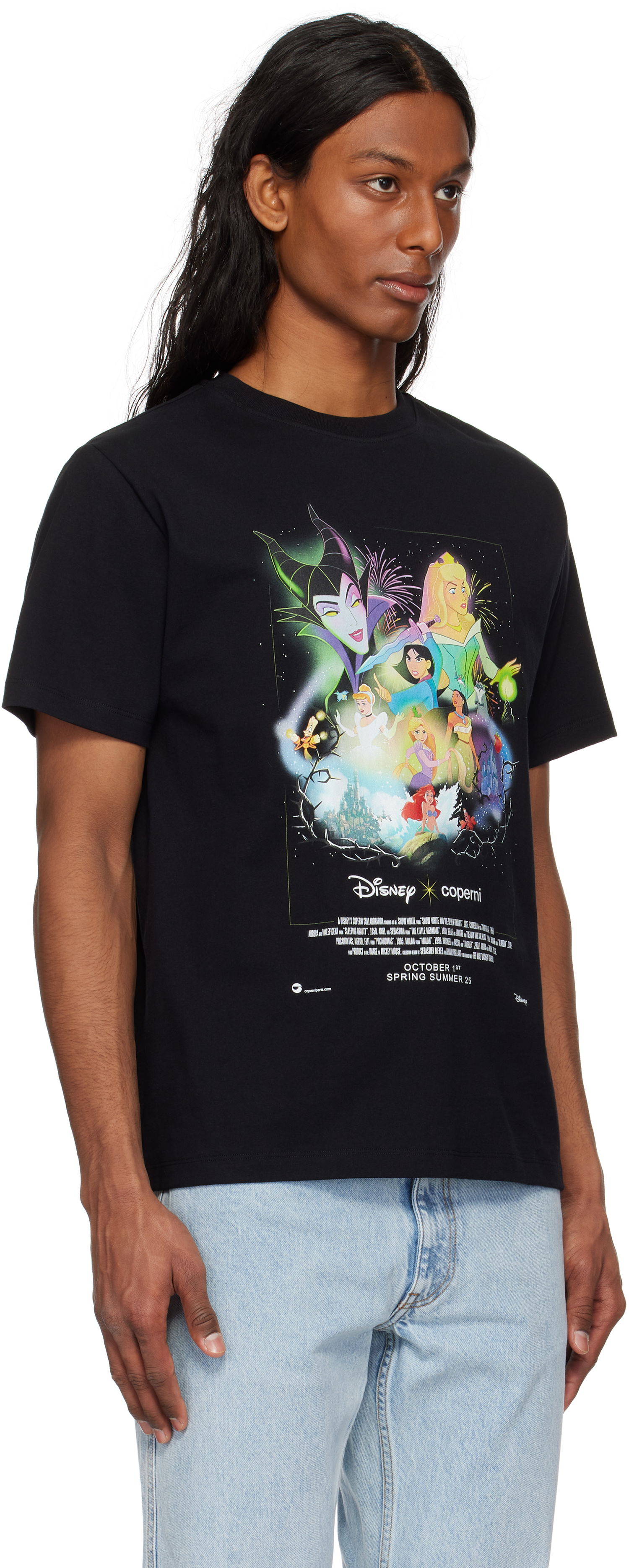 T-shirt Coperni Coperni Disney Princess Boxy T-Shirt Sort | DJS03F5028CMEN, 1
