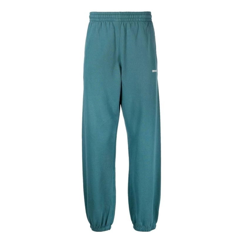 Joggingbukser Off-White Off-White Chain Arrow Slim Sweatpants Turkis | OMCH029F22FLE0075501