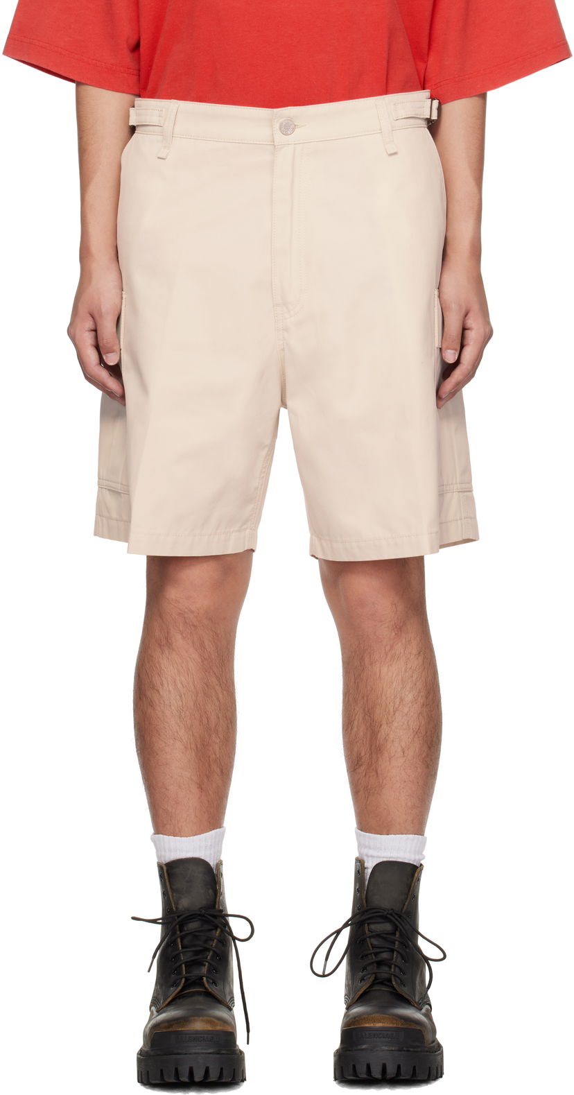 Shorts VETEMENTS Vetements Twill Cargo Shorts Beige | UA66SS520S