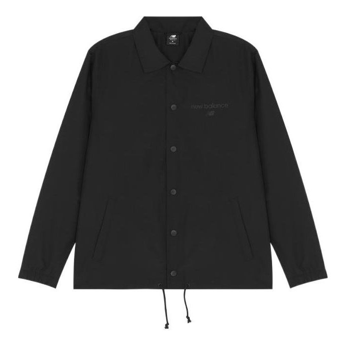 Vindjakke New Balance Evergreen Classic Shirt Sort | AMJ21551-PEB