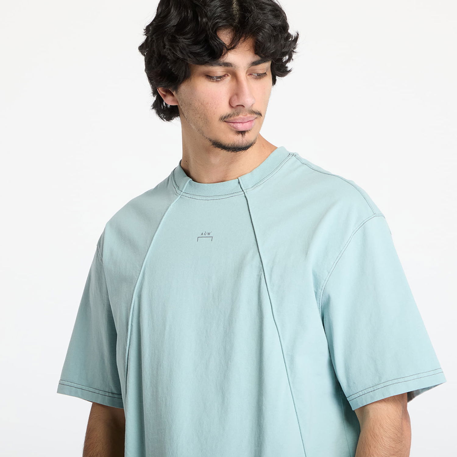 T-shirt A-COLD-WALL* A-COLD-WALL* Millbank T-Shirt Grøn | ACWMTS194 Grey-Green/ Olive Grey, 1