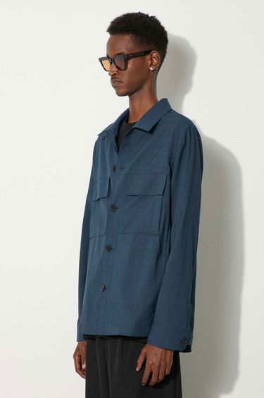 Jakke Paul Smith Paul Smith Wool Overshirt Blå | M1R.703Y.M02212, 3