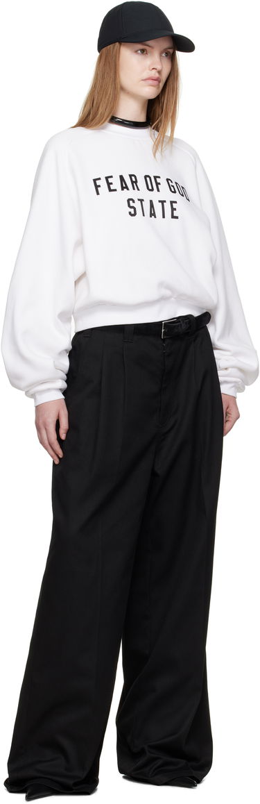 Sweatshirt Fear of God Fear of God ESSENTIALS Fleece Raglan Crewneck Sweatshirt Hvid | 192SP257834FW, 3