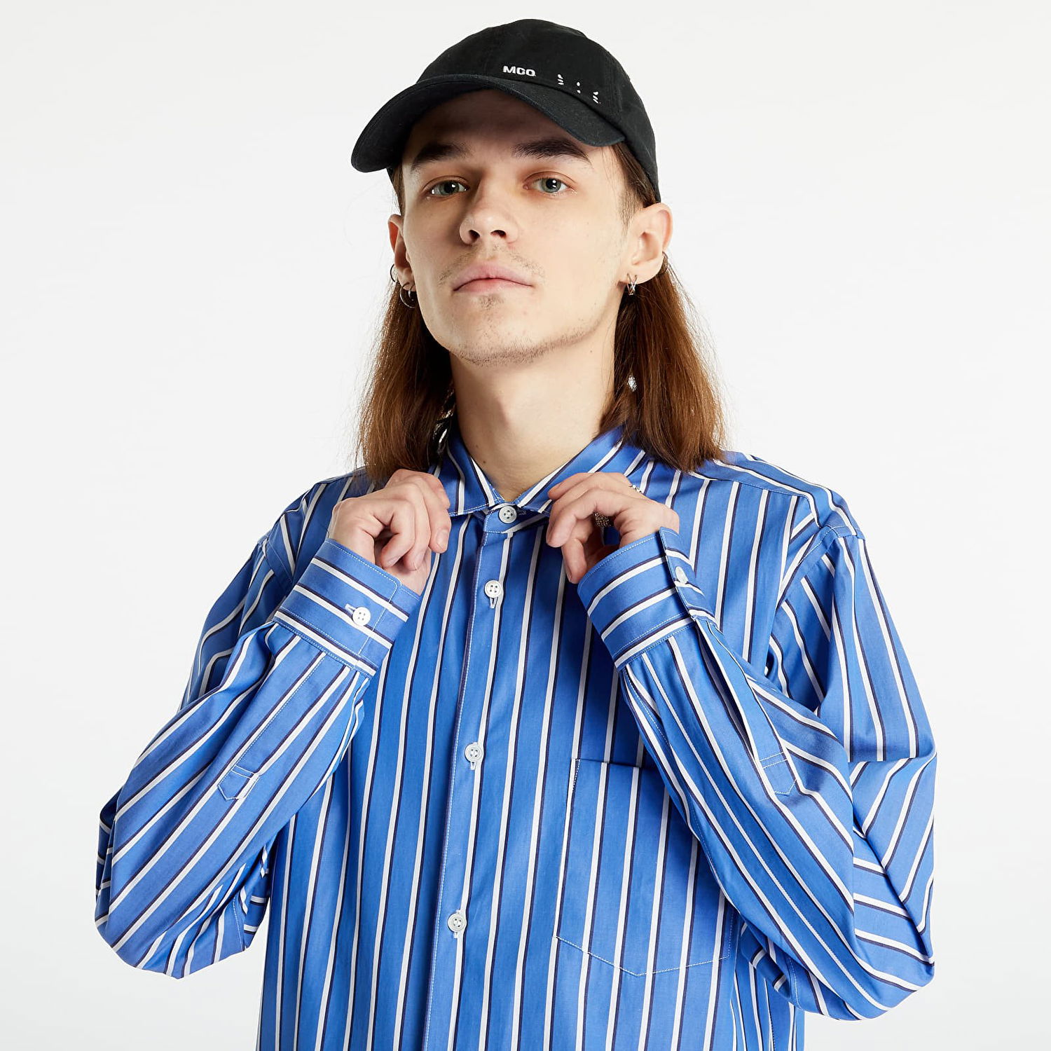 Skjorte Comme des Garçons Forever Mens Shirt Blå | FZ-B125 116 Stripe 109, 0