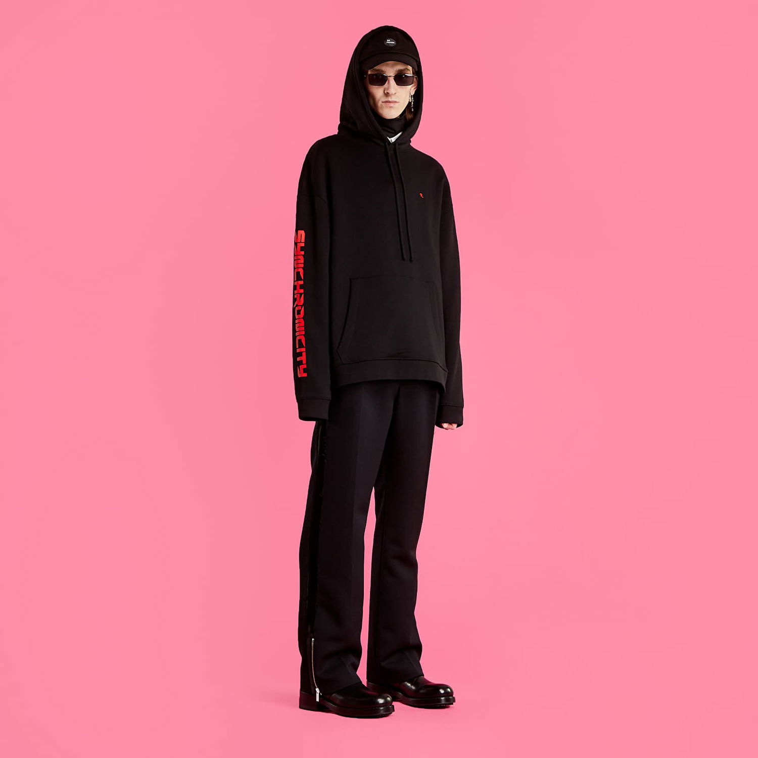 Sweatshirt RAF SIMONS Regular Fit Hoodie Synchronicity Sort | 212-M165B-19004-0099, 1
