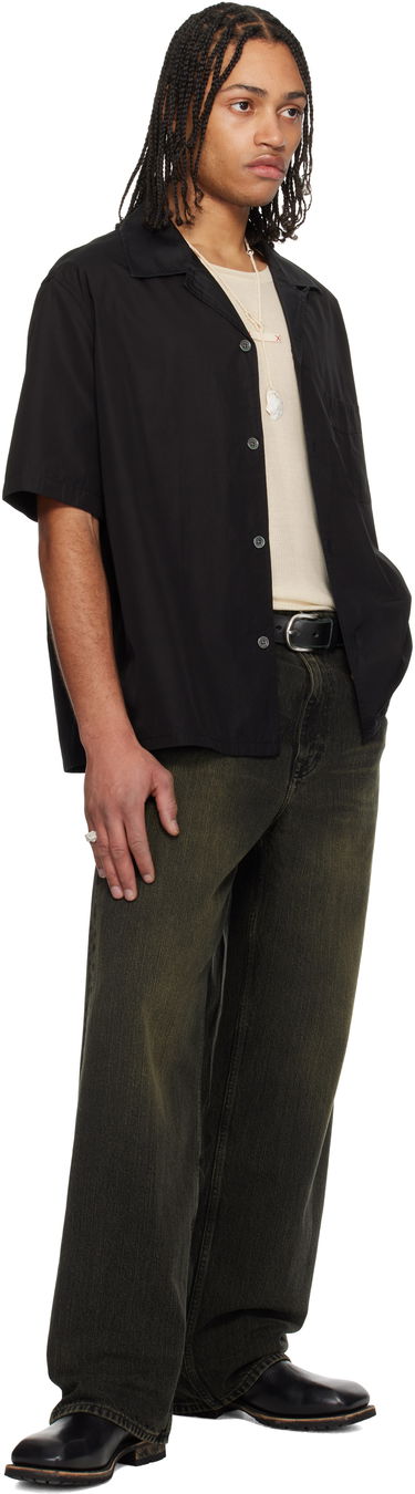 Skjorte OUR LEGACY Our Legacy Heusen Short Sleeve Shirt Sort | M2252HBE, 3