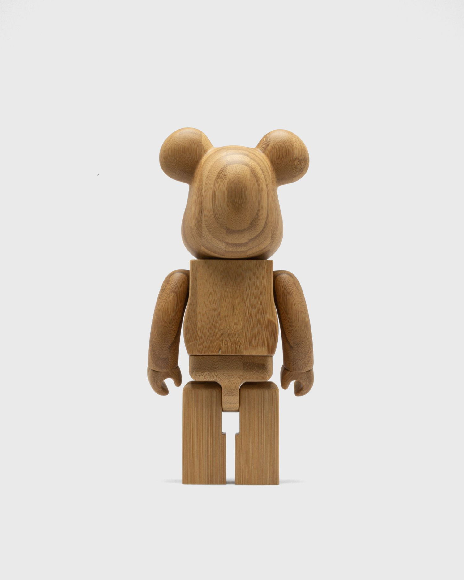Collectible Medicom Toy KARIMOKU BAMBOO BEARBRICK 400% Brun | MED2353, 1
