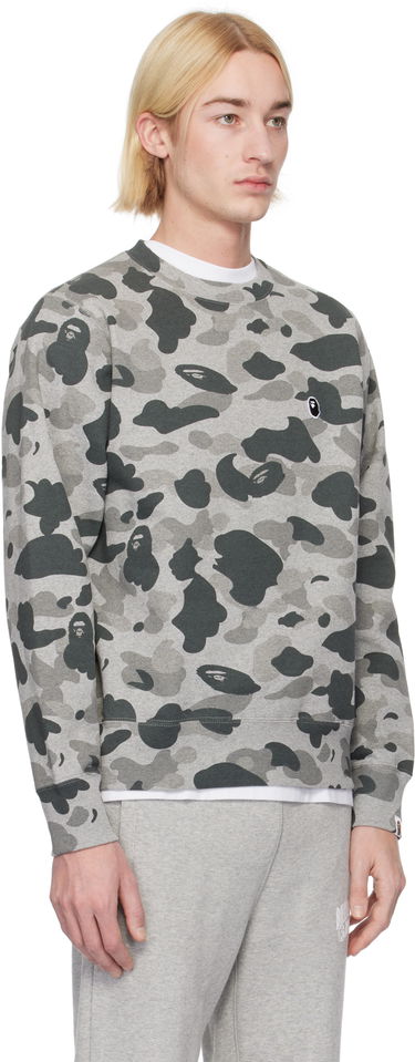 Sweatshirt BAPE Camo Ape Head Crewneck Sweatshirt Grå | 001SWK801005M, 1