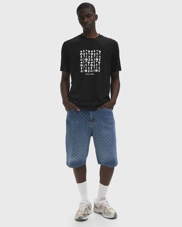T-shirt DAILY PAPER Hair Grid T-Shirt Sort | 2513065, 2