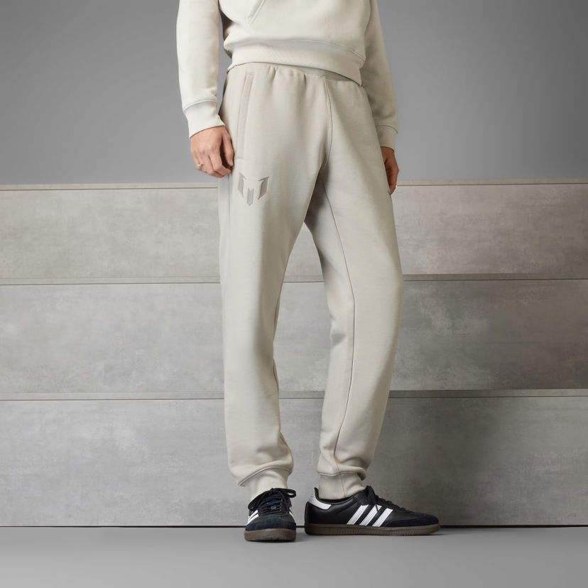 Joggingbukser adidas Performance Messi Fleece Pants Beige | JC9493