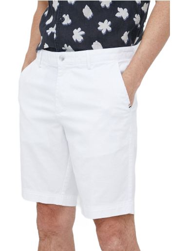Shorts BOSS Slim Fit Strech-Cotton Shorts Hvid | 50487993